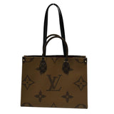 ルイ・ヴィトン LOUIS VUITTON オンザゴー MM M45321 ブラウン モノグラム ジャイアント・リバース レディース トートバッグ