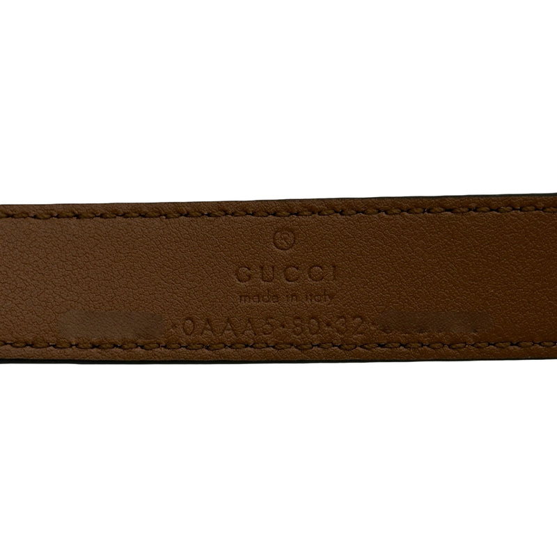 グッチ GUCCI ダブルG スリムベルト 80cm 409417 レザー レディース