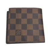 ルイ・ヴィトン LOUIS VUITTON ポルトフォイユ・マルコ N61675 ブラウン ダミエ メンズ 二つ折り財布