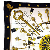 エルメス HERMES カレ90 LES CLES マルチカラー シルク100% レディース スカーフ