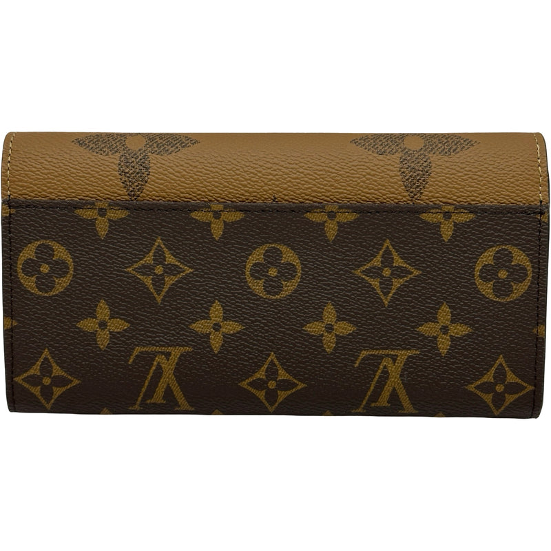 ルイヴィトン ポルトフォイユサラ　モノグラム　ジャイアントリバース ルイ・ヴィトン LOUIS VUITTON ポルトフォイユ・サラ M80726 ブラウン