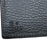 グッチ GUCCI インターロッキングG Wホック コンパクト財布 615525 ブラック ゴールド金具 レザー メンズ 二つ折り財布
