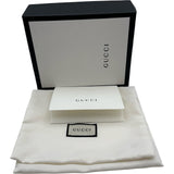 グッチ GUCCI インターロッキングG Wホック コンパクト財布 615525 ブラック ゴールド金具 レザー メンズ 二つ折り財布