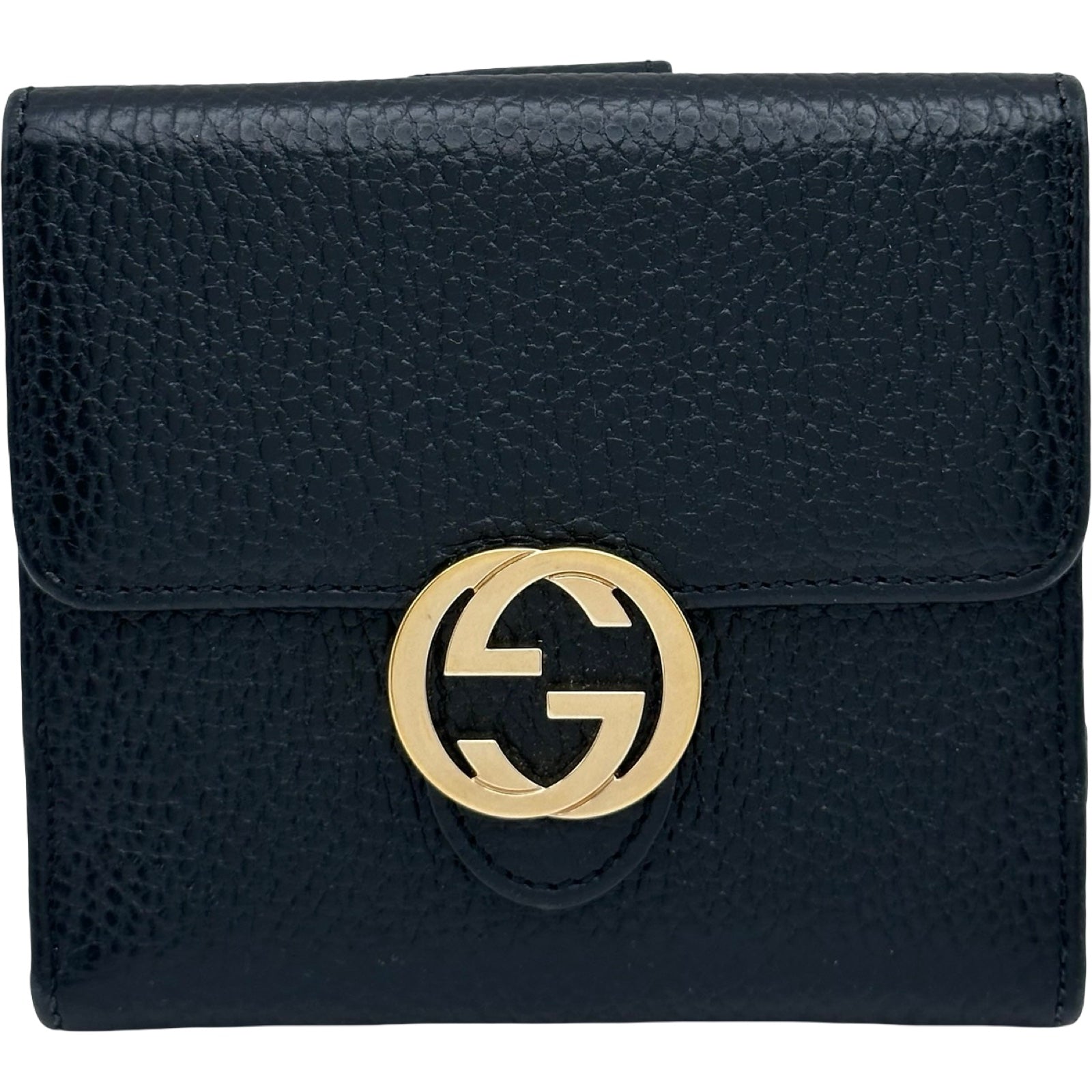 グッチ GUCCI インターロッキングG Wホック コンパクト財布 615525