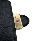 グッチ GUCCI インターロッキングG Wホック コンパクト財布 615525 ブラック ゴールド金具 レザー メンズ 二つ折り財布