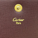 カルティエ Cartier マストライン コインケース ボルドー レザー レディース コインケース