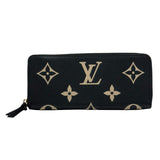 ルイ・ヴィトン LOUIS VUITTON ポルトフォイユ・クレマンス M82338 ブラック バイカラー・モノグラム・アンプラント ユニセックス 長財布