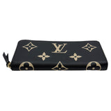 ルイ・ヴィトン LOUIS VUITTON ポルトフォイユ・クレマンス M82338 ブラック バイカラー・モノグラム・アンプラント ユニセックス 長財布