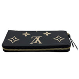 ルイ・ヴィトン LOUIS VUITTON ポルトフォイユ・クレマンス M82338 ブラック バイカラー・モノグラム・アンプラント ユニセックス 長財布