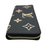 ルイ・ヴィトン LOUIS VUITTON ポルトフォイユ・クレマンス M82338 ブラック バイカラー・モノグラム・アンプラント ユニセックス 長財布