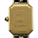 シャネル CHANEL プルミエール S H0001 ブラック メッキ クオーツ レディース 腕時計