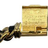 シャネル CHANEL プルミエール S H0001 ブラック メッキ クオーツ レディース 腕時計