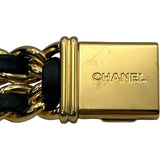 シャネル CHANEL プルミエール S H0001 ブラック メッキ クオーツ レディース 腕時計