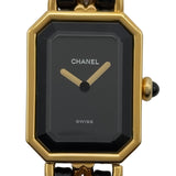 シャネル CHANEL プルミエールS H0001 ブラック メッキ レディース 腕時計