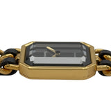シャネル CHANEL プルミエールS H0001 ブラック メッキ レディース 腕時計