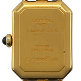 シャネル CHANEL プルミエールS H0001 ブラック メッキ レディース 腕時計