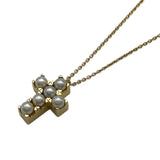 ミキモト MIKIMOTO リバーシブルネックレス ゴールド K18/ダイヤモンド/パール ジュエリー