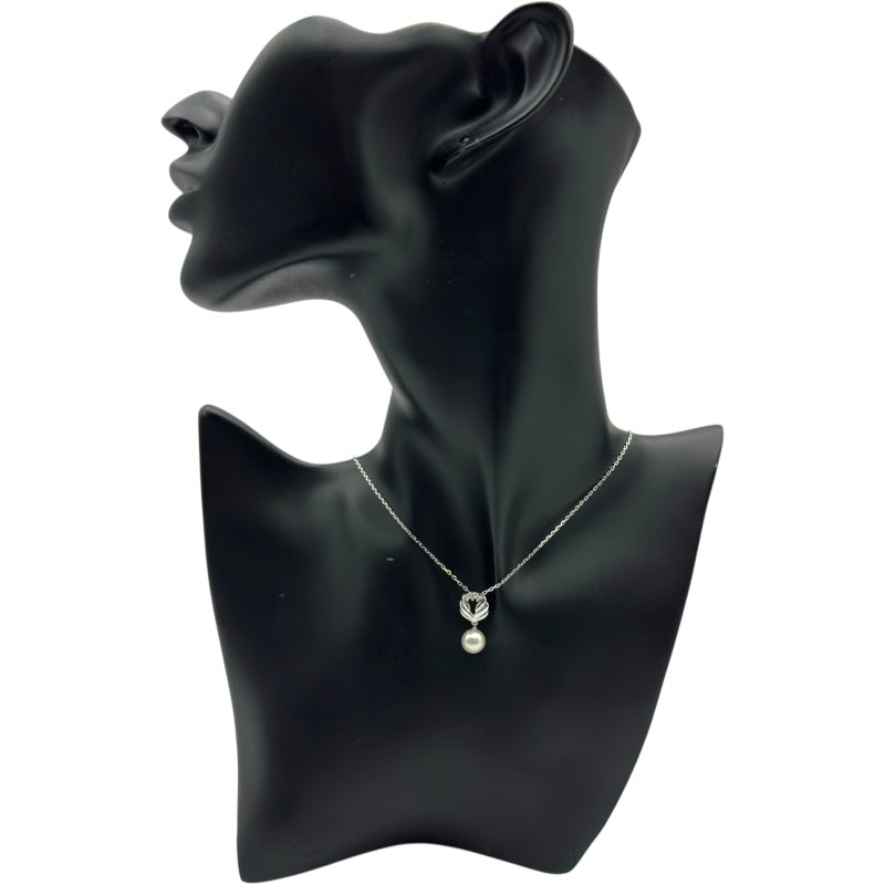 ミキモト MIKIMOTO ネックレス ホワイトゴールド K18/ダイヤモンド