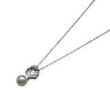 ミキモト MIKIMOTO ネックレス ホワイトゴールド K18/ダイヤモンド/パール ジュエリー