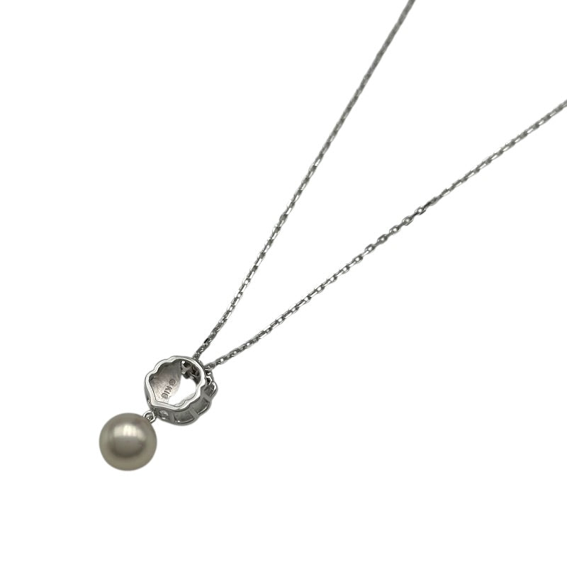 ミキモト MIKIMOTO ネックレス ホワイトゴールド K18/ダイヤモンド