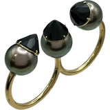 タサキ TASAKI リベリオンリュクスダブルフィンガーリング ゴールド 750/パール ジュエリー
