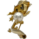 ミキモト MIKIMOTO バラモチーフブローチ ゴールド K18 ジュエリー