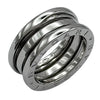 ブルガリ BVLGARI ビーゼロワンリング 3バンド(M) ホワイトゴールド 750 ジュエリー