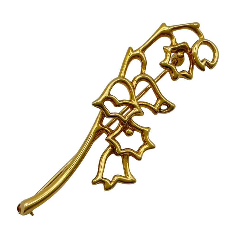 ティファニー TIFFANY＆CO ホタルブクロモチーフブローチ ゴールド 18K