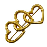 ティファニー TIFFANY＆CO トリプルハートブローチ ゴールド 750 ジュエリー