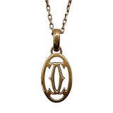 カルティエ Cartier ドゥーブルCダイヤネックレス ピンクゴールド Au750 ジュエリー