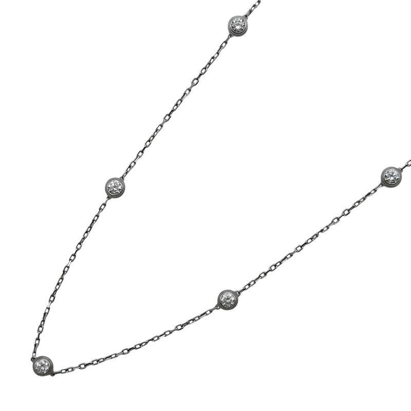 カルティエ Cartier ダムール8Pネックレス ホワイトゴールド 750