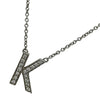 ティファニー TIFFANY＆CO レターイニシャルネックレス プラチナ Pt950/ダイヤモンド ジュエリー