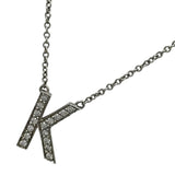 ティファニー TIFFANY＆CO レターイニシャルネックレス プラチナ Pt950/ダイヤモンド ジュエリー