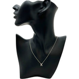 ティファニー TIFFANY＆CO レターイニシャルネックレス プラチナ Pt950/ダイヤモンド ジュエリー