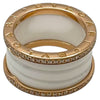 ブルガリ BVLGARI ビーゼロワンリング 4バンド ピンクゴールド 750/ダイヤモンド/セラミック ジュエリー