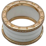 ブルガリ BVLGARI ビーゼロワンリング 4バンド ピンクゴールド 750/ダイヤモンド/セラミック ジュエリー