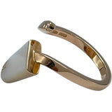 ブルガリ BVLGARI ジェラーティリング ピンクゴールド Au750/マザーオブパール/ダイヤモンド ジュエリー