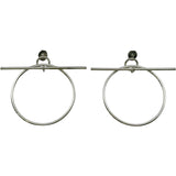 エルメス HERMES ループピアスMM シルバー Ag925 ジュエリー