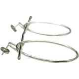 エルメス HERMES ループピアスMM シルバー Ag925 ジュエリー