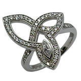 ハリーウィンストン HARRY WINSTON リリークラスターリング プラチナ Pt950 ジュエリー