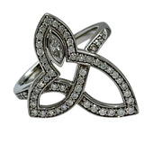ハリーウィンストン HARRY WINSTON リリークラスターリング プラチナ Pt950 ジュエリー