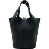 エルメス HERMES ピコタンロックPM Y刻 ブラック ゴールド金具 トリヨン レディース ハンドバッグ