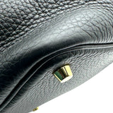 エルメス HERMES ピコタンロックPM U刻 ブラック ゴールド金具 トリヨン レディース ハンドバッグ