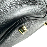 エルメス HERMES ピコタンロックPM U刻 ブラック ゴールド金具 トリヨン レディース ハンドバッグ