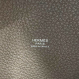 エルメス HERMES ピコタンロックMM U刻 エトゥープ シルバー金具 トリヨン レディース ハンドバッグ