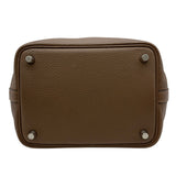 エルメス HERMES ピコタンロックPM エクラ Z刻 アルザン/ビスキュイ/シルバー金具 トリヨン レディース ハンドバッグ