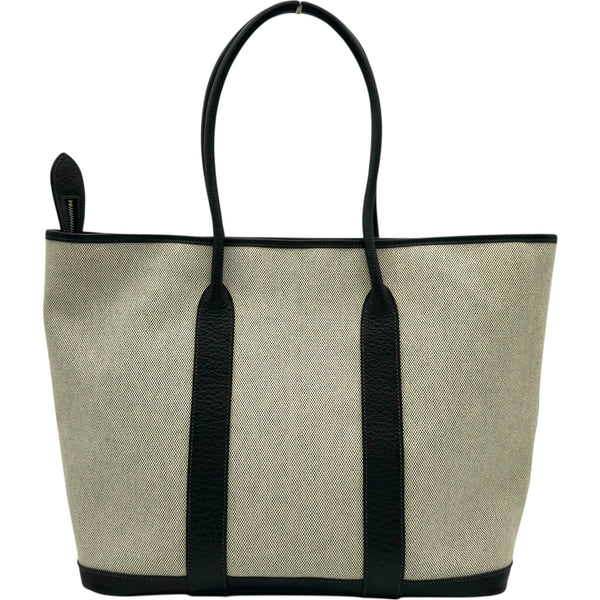 エルメス HERMES ガーデンジップMM □M刻 ブラック/アイボリー