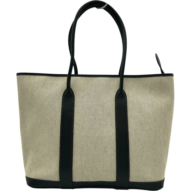 エルメス HERMES ガーデンジップMM □M刻 ブラック/アイボリー