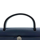 エルメス HERMES エールバッグPM □G刻 ネイビー シルバー金具 トワル レディース ショルダーバッグ