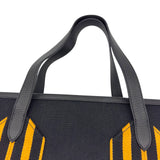 エルメス HERMES ピュールサングル W刻 ブラック シルバー金具 トワル レディース トートバッグ